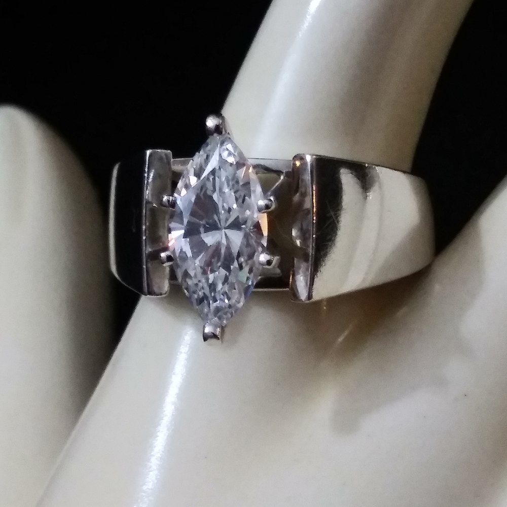 Sterling Silver High Quality CZ Solitaire